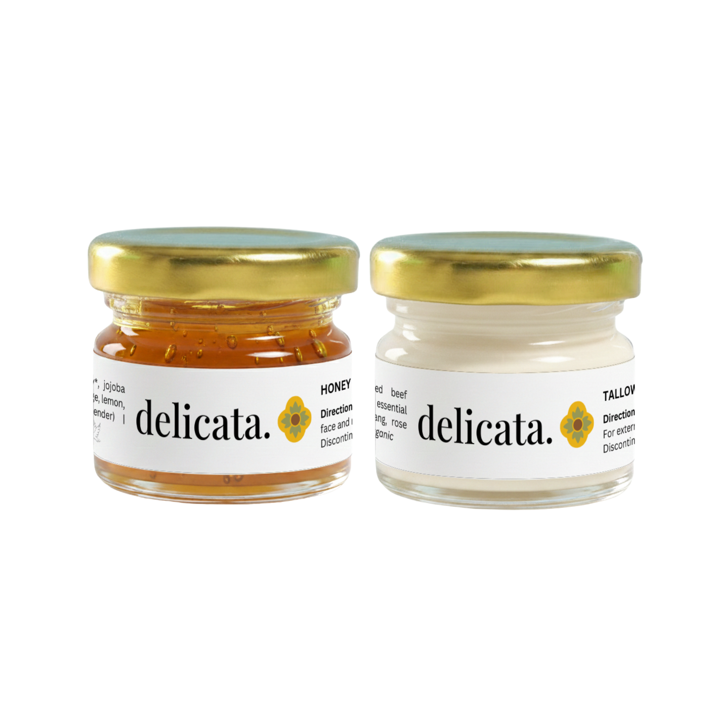 Tallow balm & Honey cleanser travel kit